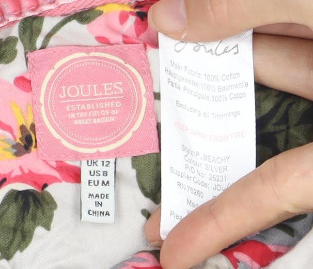 Joules Women's Beige Cotton Sweatshirt, Size 12
