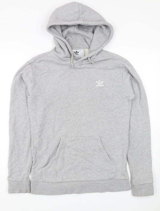 Adidas Men's Grey Small Pullover Hoodie