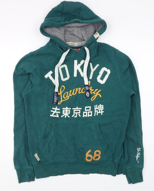 Tokyo Laundry Green Men's Medium Pullover Hoodie