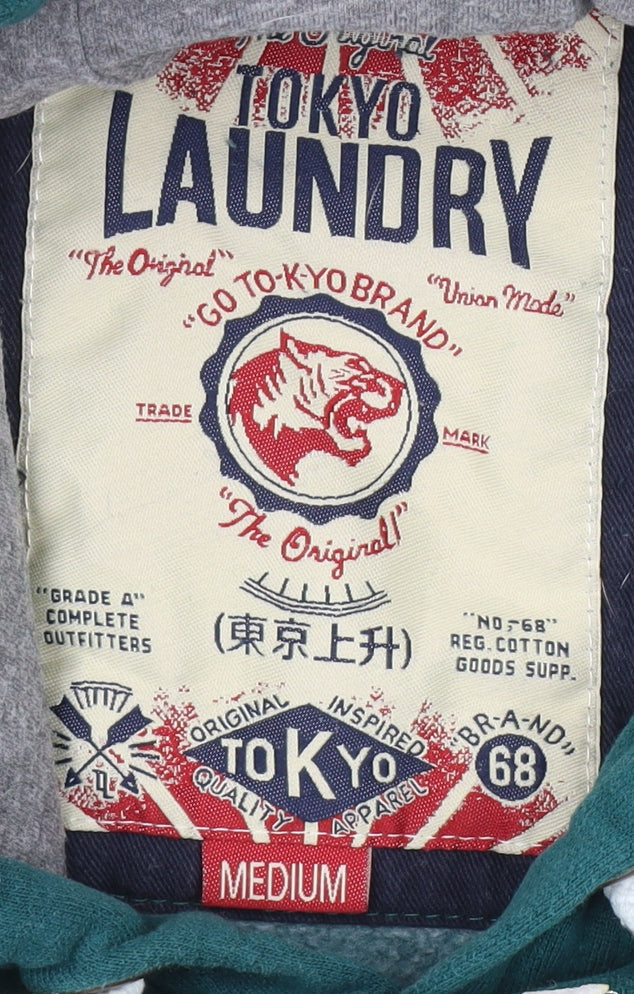 Tokyo Laundry Green Men's Medium Pullover Hoodie