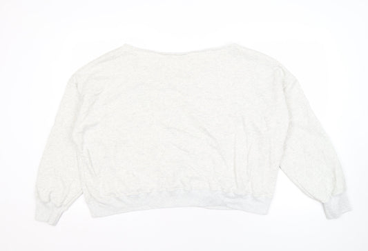 Hollister Women's XL Grey Peanuts Pullover Sweatshirt