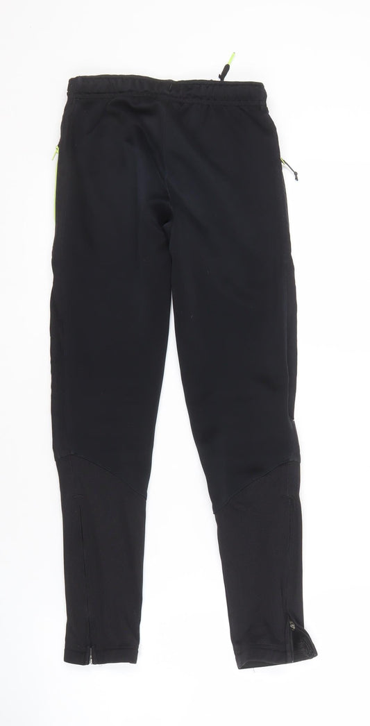 Kipsta Boys Black Track Pants 12 Years - Football Essential