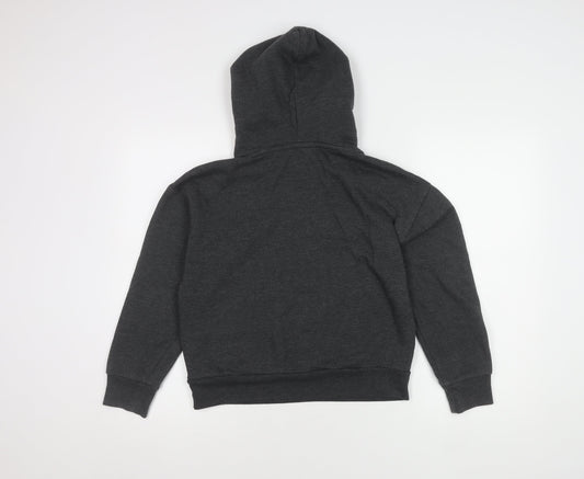 Gap Kids Boys Grey Pullover Hoodie L 10-11Y Logo Fleece