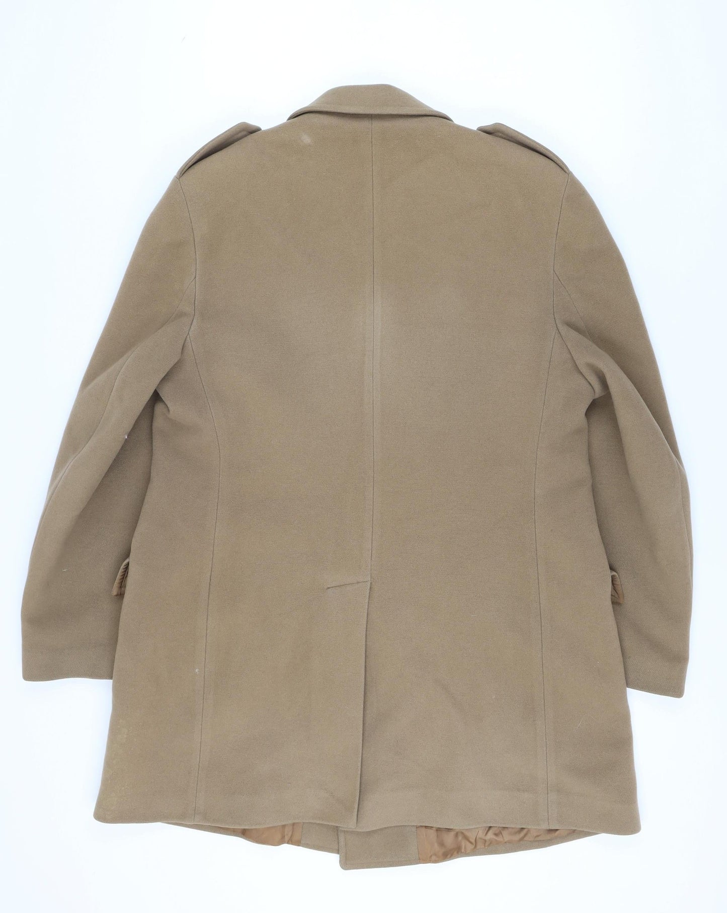 Dunn & Co Men's Beige Wool Pea Coat, Autumn/Winter