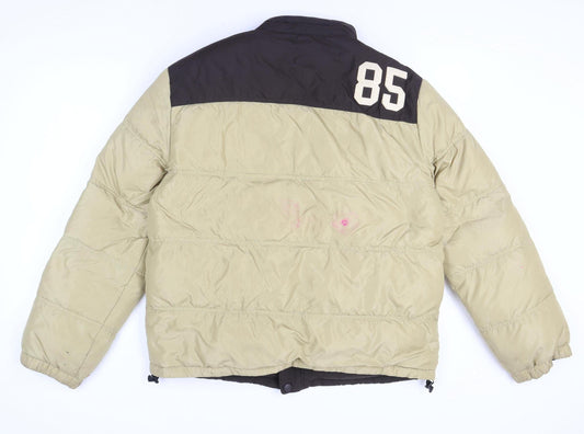 Tommy Hilfiger Reversible Men’s Beige XL Puffer Jacket