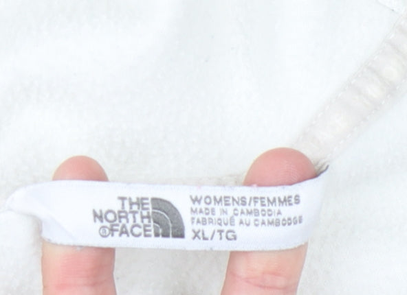 The North Face Women's White Fleece Jacket XL