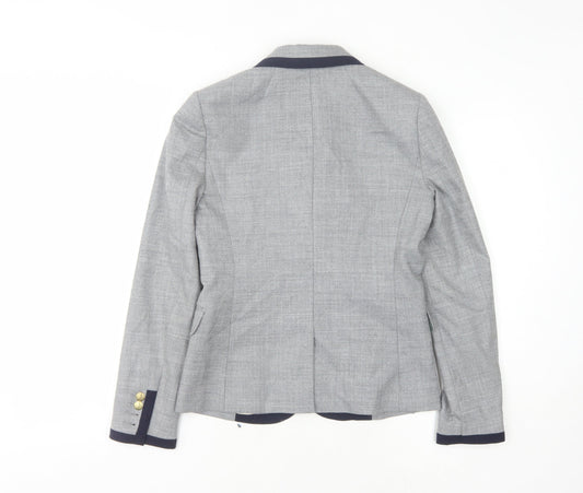 J. Crew Women's Grey Blazer Size 2 Workwear Classic