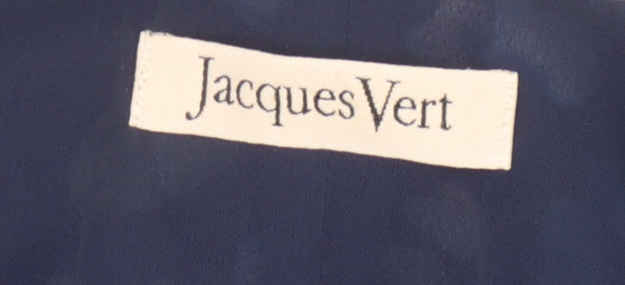 Jacques Vert Women's Blue Floral Short Sleeve Top Size 16