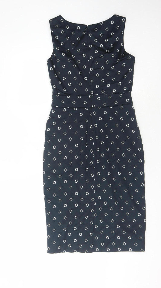 Laura Ashley Women's Navy Sleeveless Dress UK 8