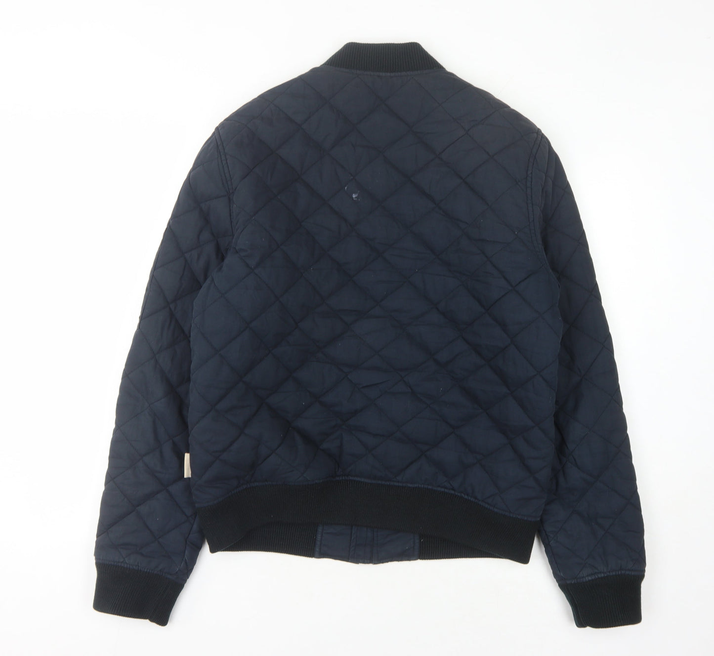 Hollister Men's Blue Bomber Jacket Size L