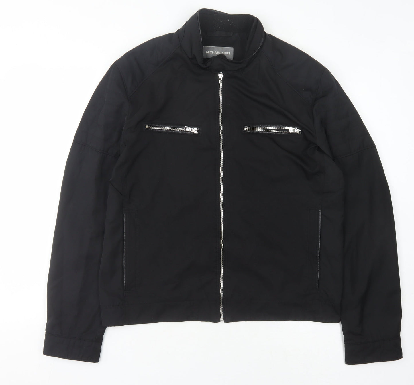 Michael Kors Men's Black Zip Jacket M Casual