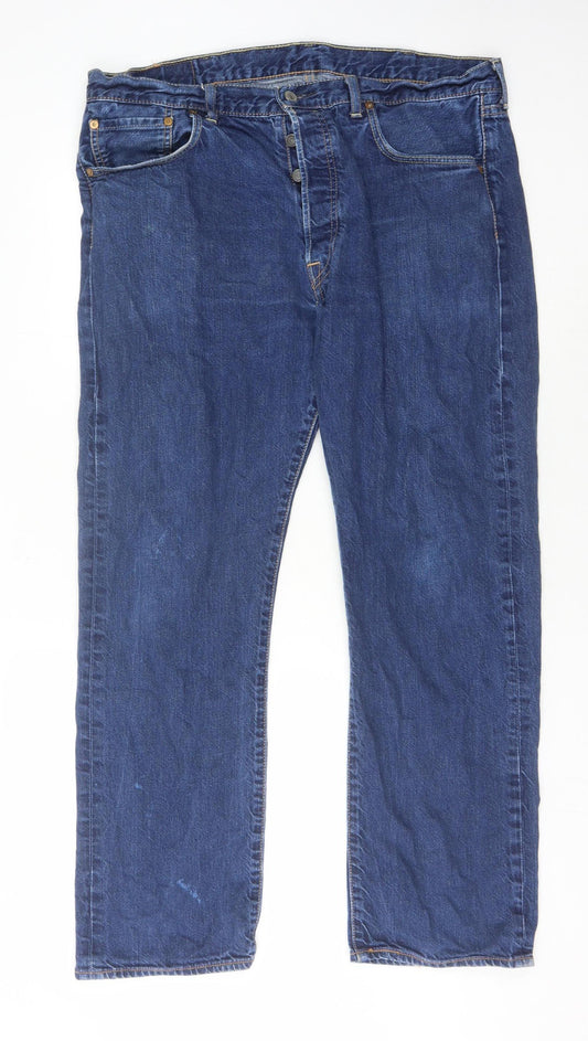 Levi's 501 Men's Blue Straight Jeans Size 38 Button Fly