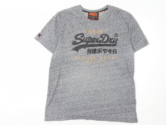 Superdry Men's Grey Vintage Graphic T-Shirt 2XL
