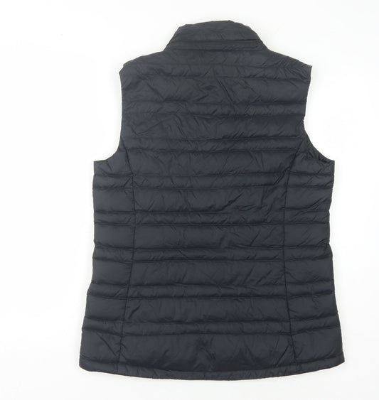 Macpac Women's Black Down Waistcoat Size 10 with Logo