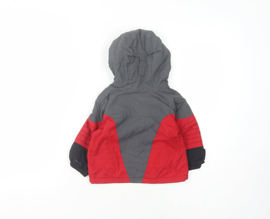 Columbia Unisex Baby Puffer Jacket Grey/Red 18 Months - Winter