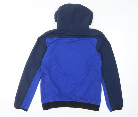 Adidas Men's Blue Pullover Hoodie S with Logo