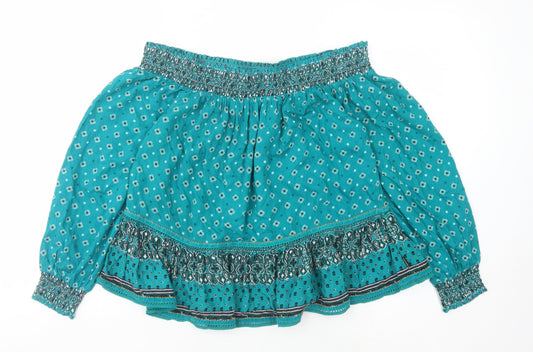 Superdry Women's Green Bohemian Blouse Size 10