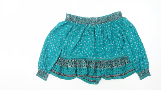 Superdry Women's Green Bohemian Blouse Size 10