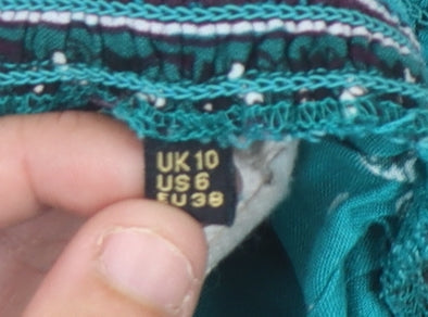 Superdry Women's Green Bohemian Blouse Size 10