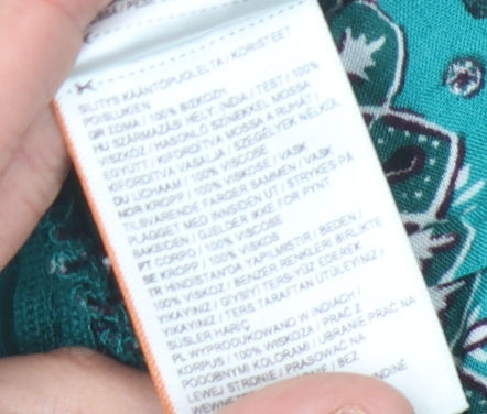 Superdry Women's Green Bohemian Blouse Size 10