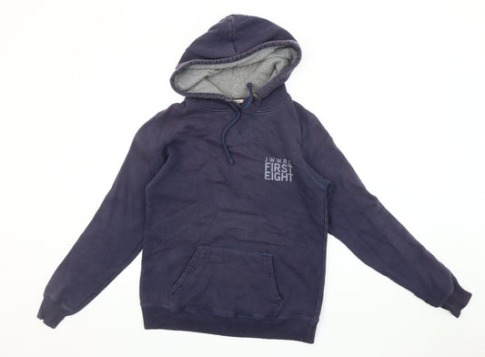 Jack Wills Unisex Blue Pullover Hoodie Size 10
