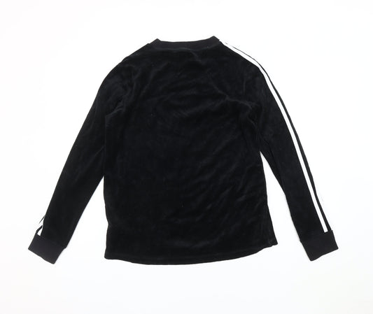 Adidas Unisex Black Velour Jersey T-Shirt L