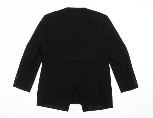 Bianca Women's Black Blazer Size 14 One-Button