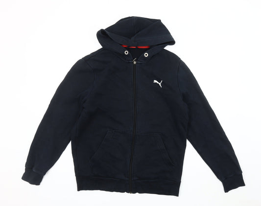 Puma Black Unisex Hooded Jacket Regular Fit