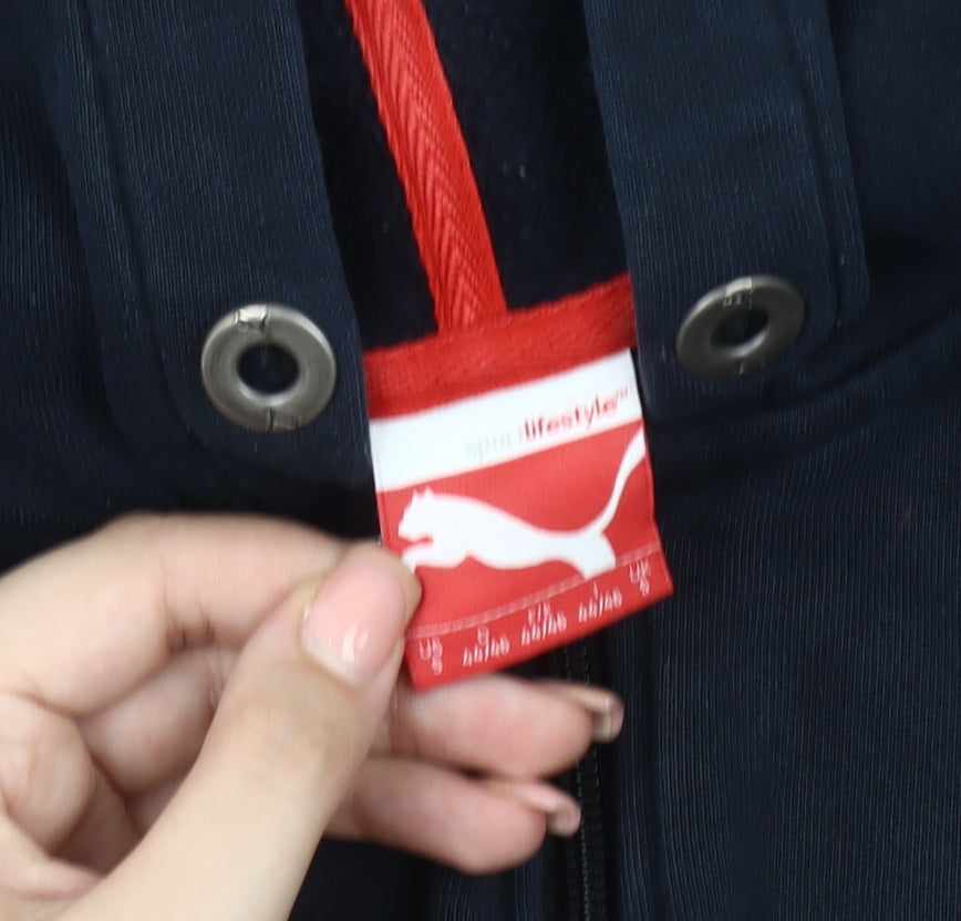 Puma Black Unisex Hooded Jacket Regular Fit