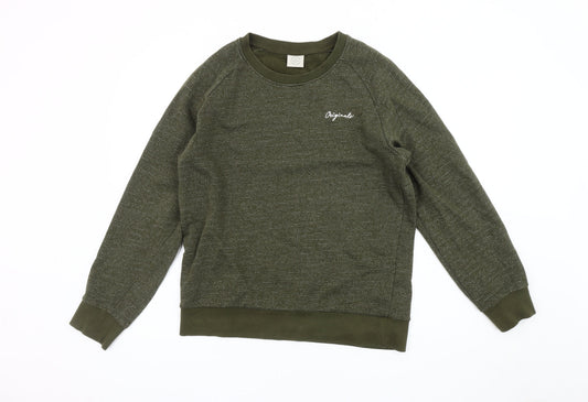 Mens UK M Regular JACK & JONES Green Pullover Sweatshirt