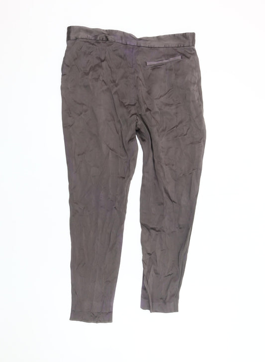 AllSaints Women's Grey Trousers Size 12, Elegant