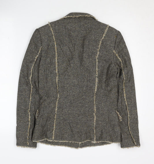 Fenn Wright Manson Women's Brown Herringbone Blazer Size 10