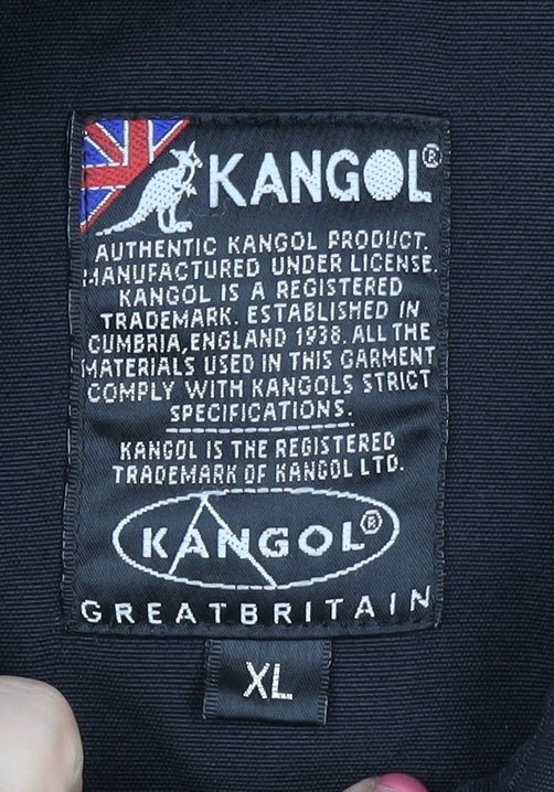 Kangol Men's Black XL Cotton Basic Jacket