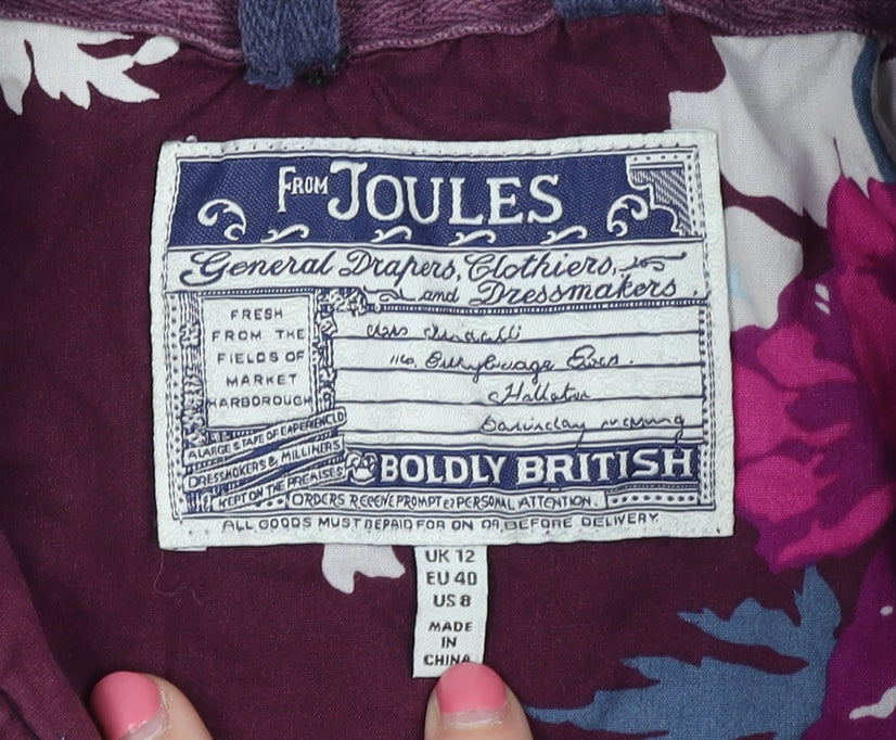 Joules Women's Blue Quilted Jacket Size 12