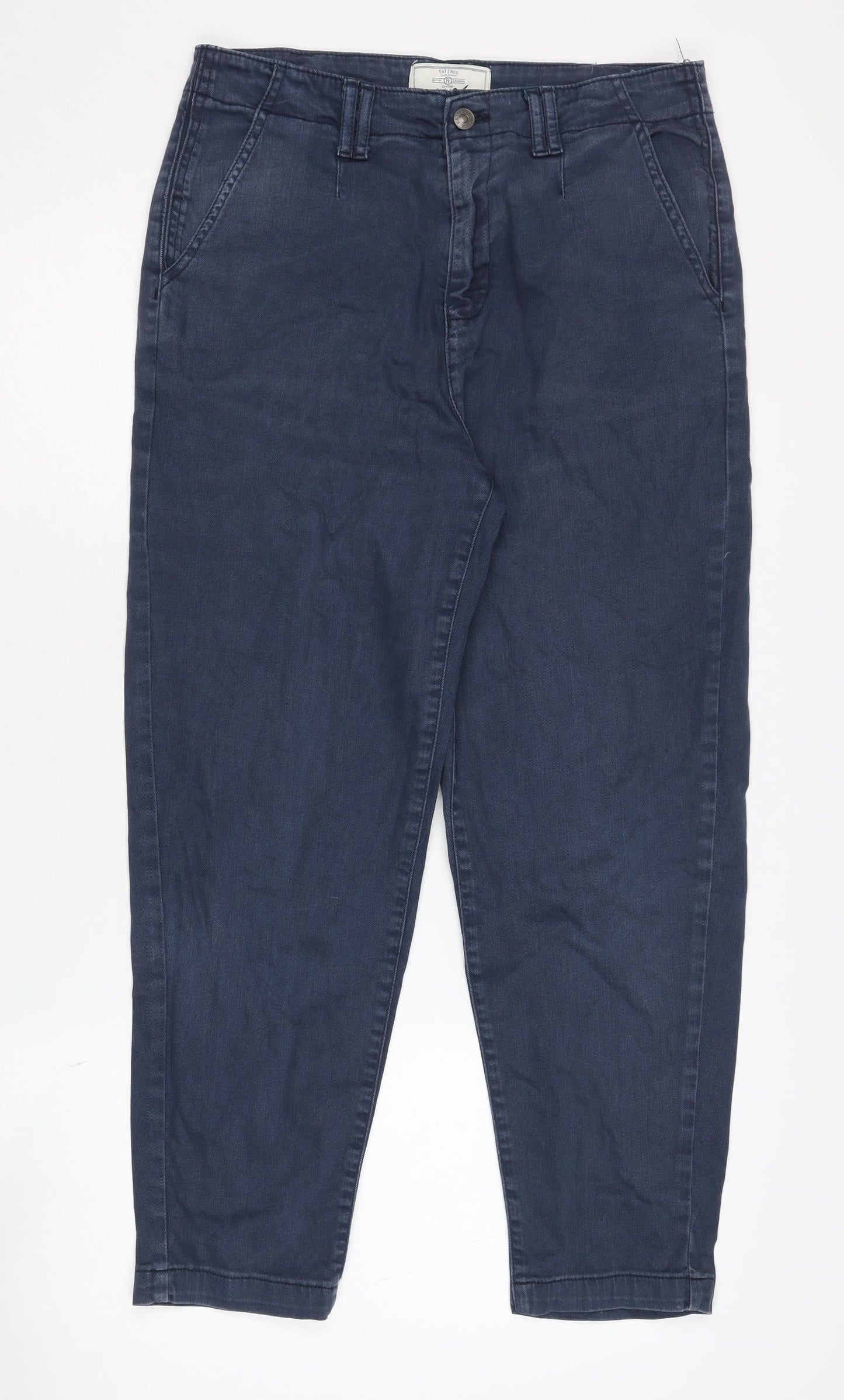 Fat Face Women's Blue Chino Trousers Size 10 Regular