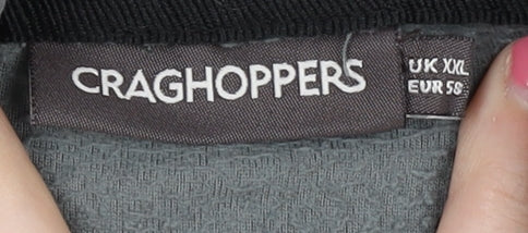 Craghoppers Men's Grey 2XL 1/4 Zip Fleece Sweatshirt