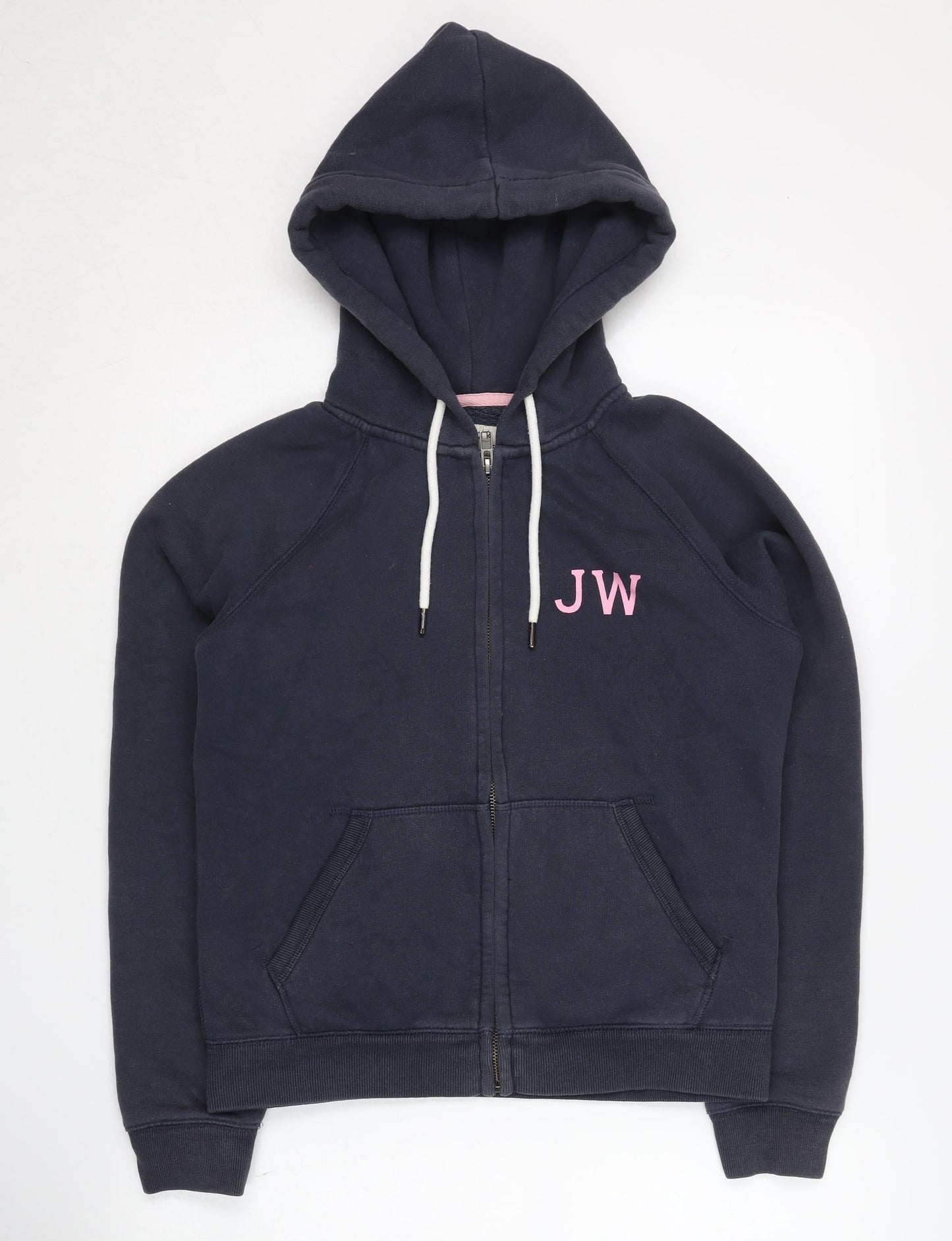 Jack Wills Women's Blue Hoodie Size 6 Full Zip