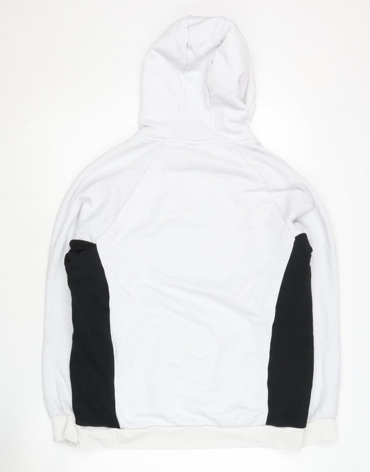 Fila Men's White Pull-over Hoodie - Medium