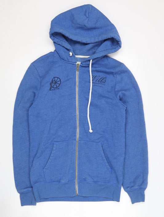 Jack Wills Men's Blue Full Zip Hoodie M