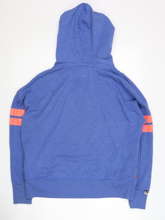 SuperDry Women's Blue Medium Pullover Hoodie