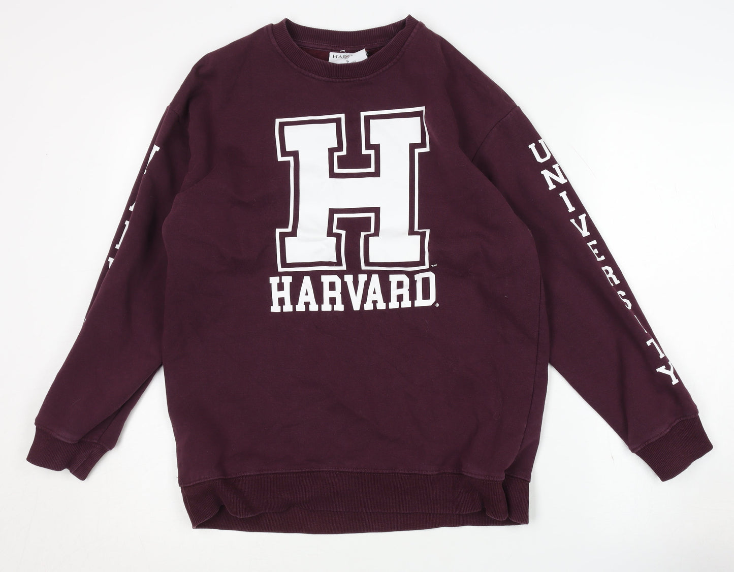 Harvard University Sweatshirt Unisex Purple S Logo
