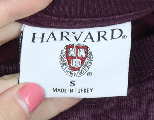 Harvard University Sweatshirt Unisex Purple S Logo