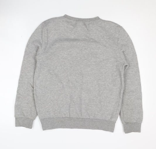 Disney Women's Grey S Pullover Crew Neck Sweatshirt