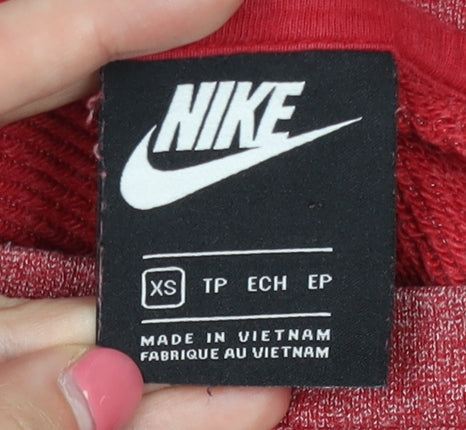 Nike Unisex Red Logo Pullover Sweatshirt XS