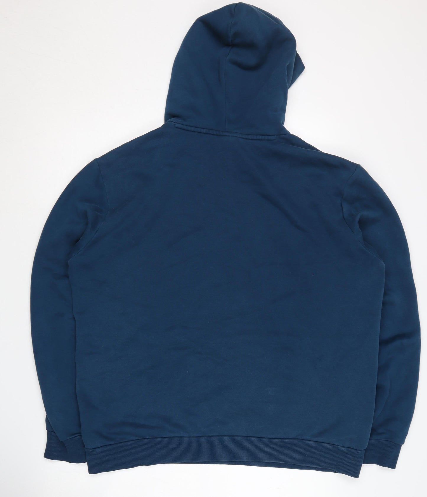 Puma Men's Blue Hoodie, Large, Logo Pullover with Hood