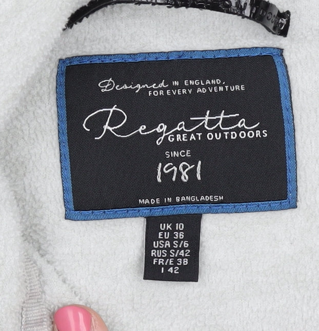 Regatta Women’s Grey Fleece Jacket Size 10