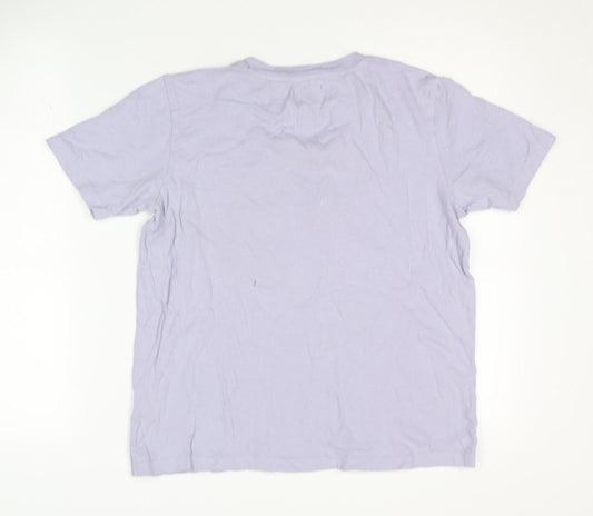 Superdry Unisex Purple T-Shirt Size 10 Regular Fit