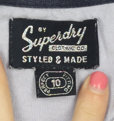 Superdry Unisex Purple T-Shirt Size 10 Regular Fit