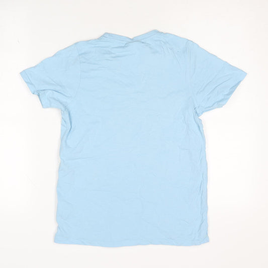 Slazenger Boys Blue T-Shirt, Size 13 Years, 100% Cotton, Logo Accent
