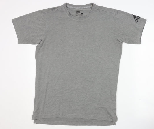 Adidas Men's Grey Climalite Sports T-Shirt, M